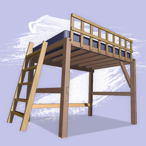 Full Loft Bed Woodworking Plans
