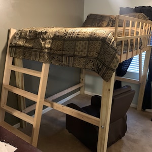 Queen Loft Bed Woodworking Plans - Etsy