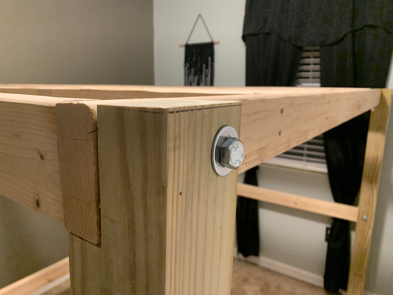 Queen Loft Bed Woodworking Plans Etsy