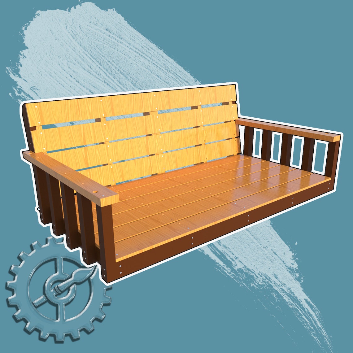 Bed Swing Bench Drawing Package Etsy