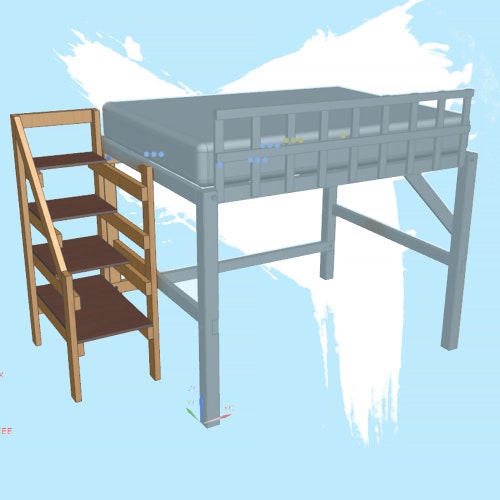Queen Loft Bed Plans Etsy