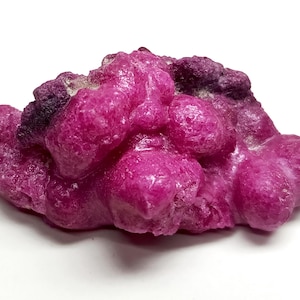 Raw Red Ruby Crystal Boule: Uncut Corundum Gemstone (50x30x20mm)