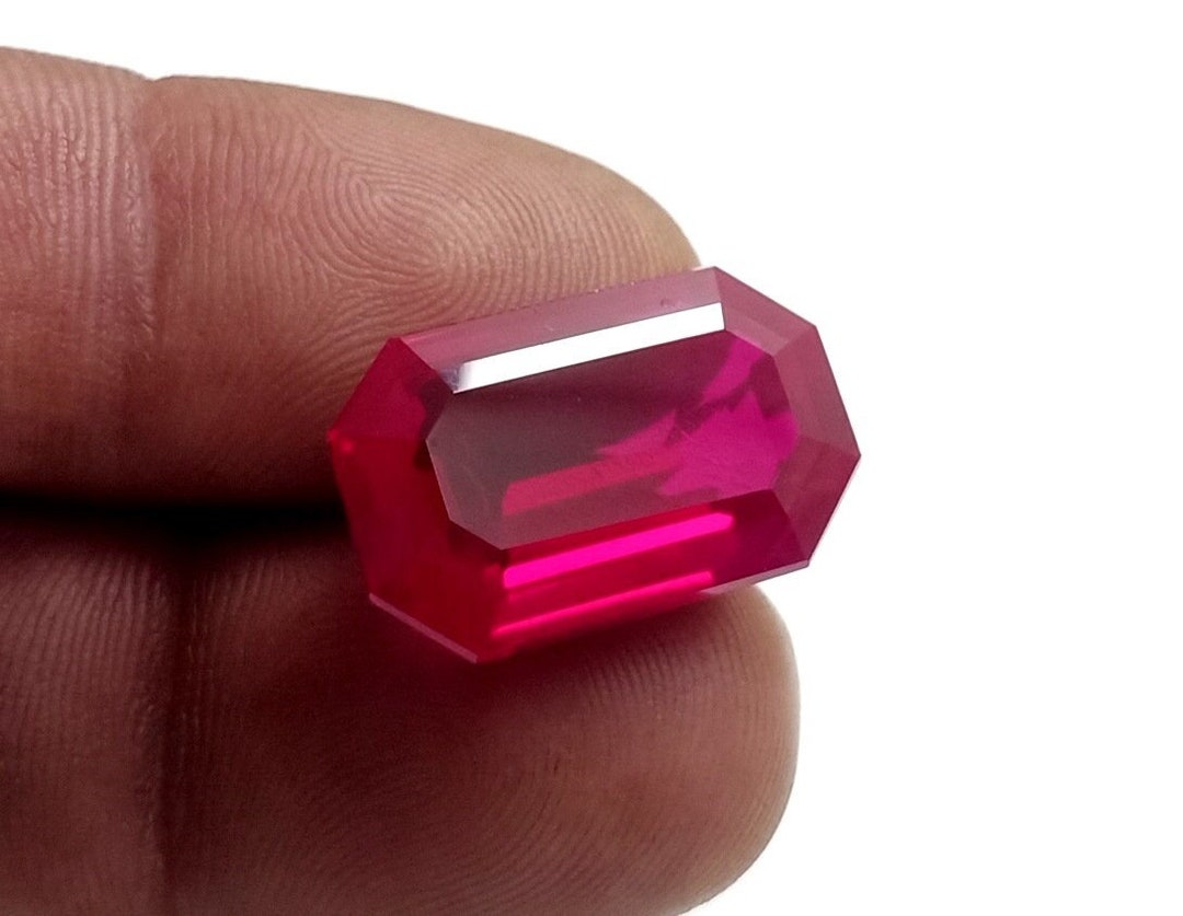 Mozambique Deep Red Ruby Gemstone: Octagon Cut, 21.30 Cts - Etsy