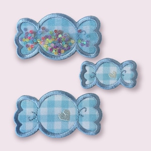 candy garland machine embroidery design　instant download