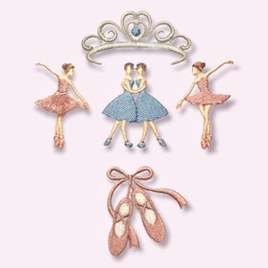 ballerina embroidery design ,instant download