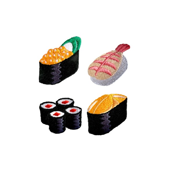 sushi machine embroidery design set,instant download