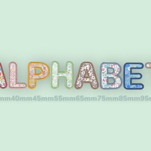 Alphabet　Applique machine embroidery design ,instant download