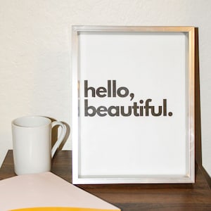 Hello, Beautiful Digital Print - Downloadable Art