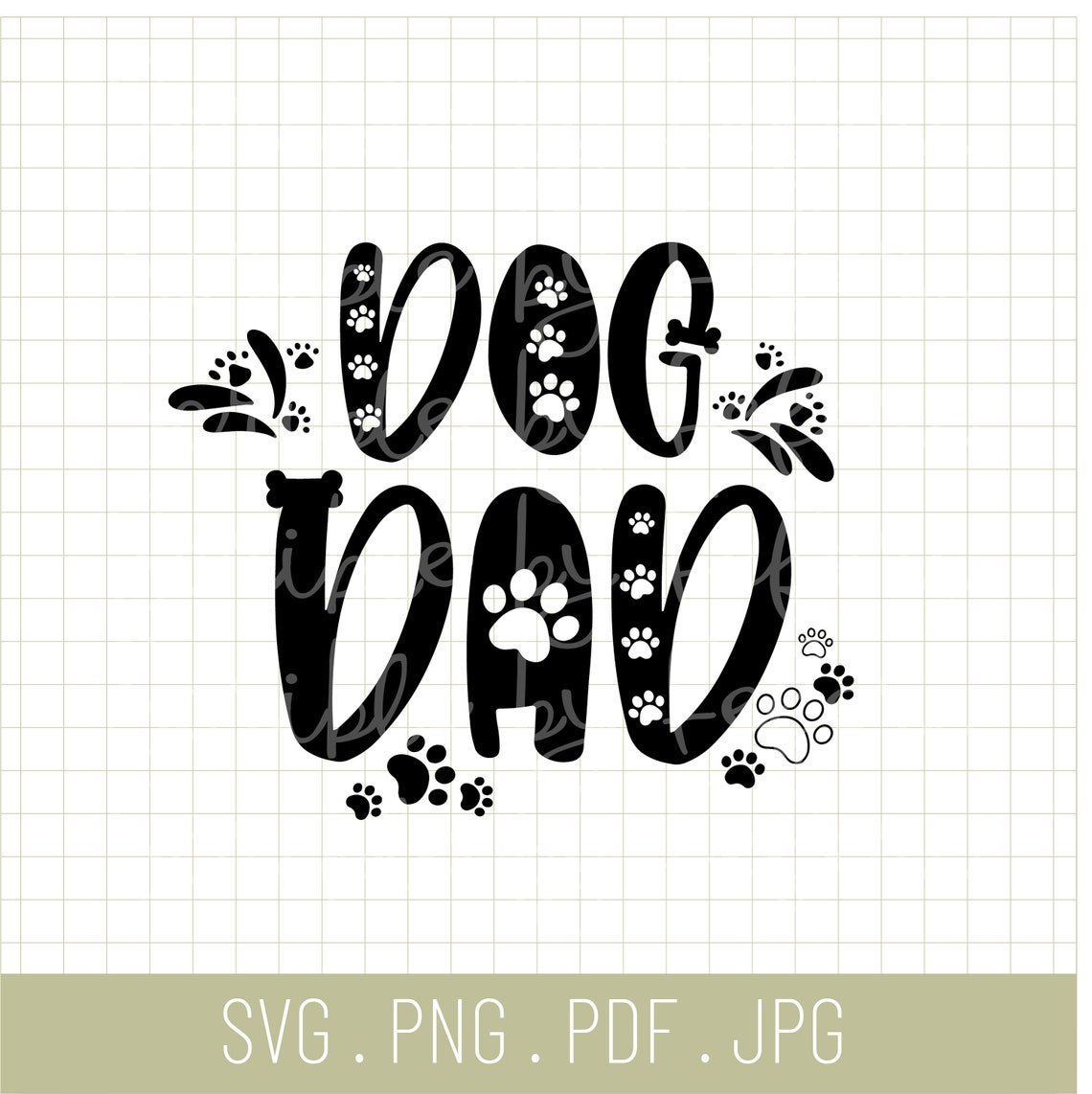 Dog Dad SVG PNG File Funny Gift for Dog Father Day - Etsy UK