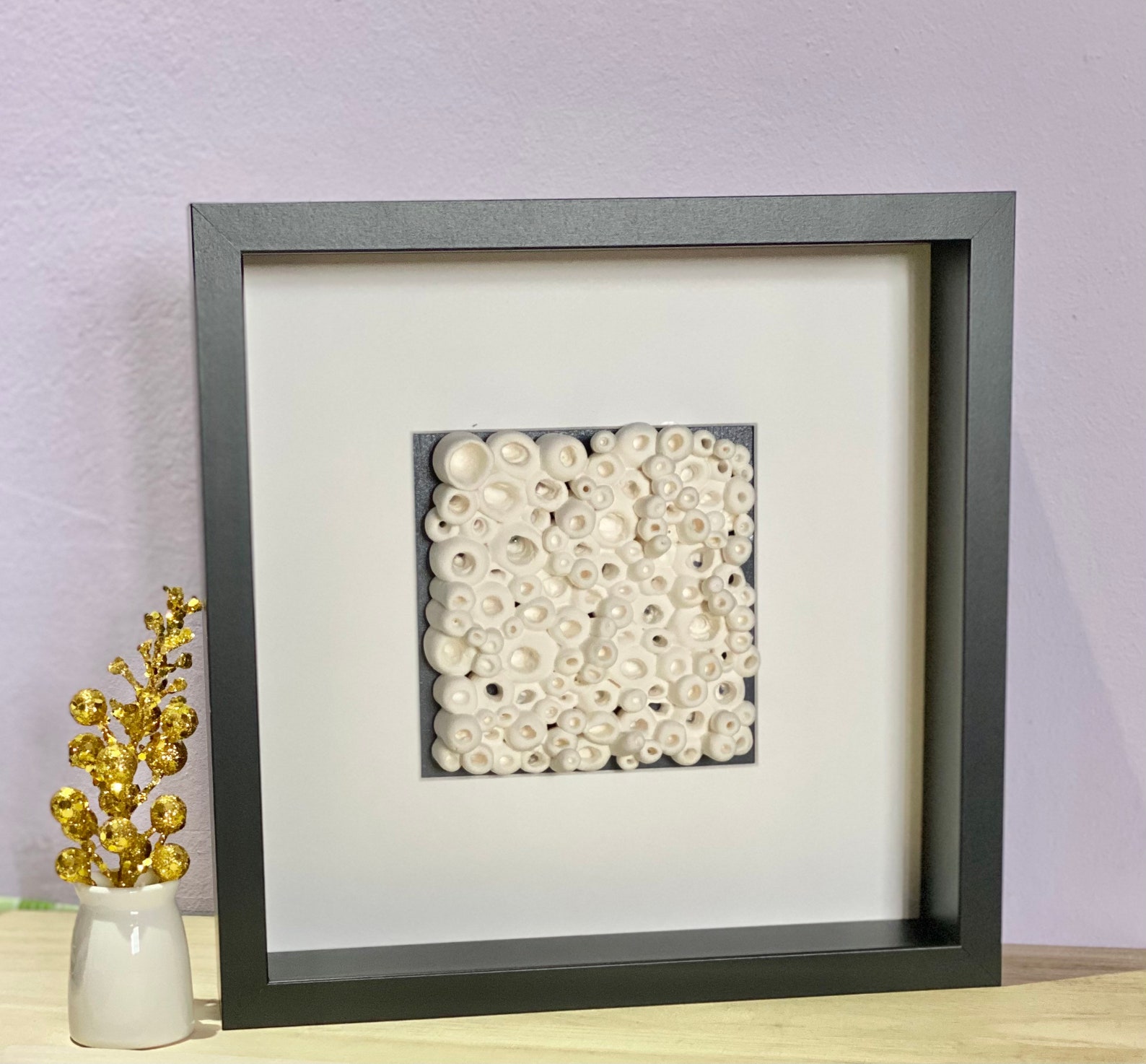 White Coral Wall Art, Reef Shell, Sea Coral, 3d Clay Wall Art, Polymer