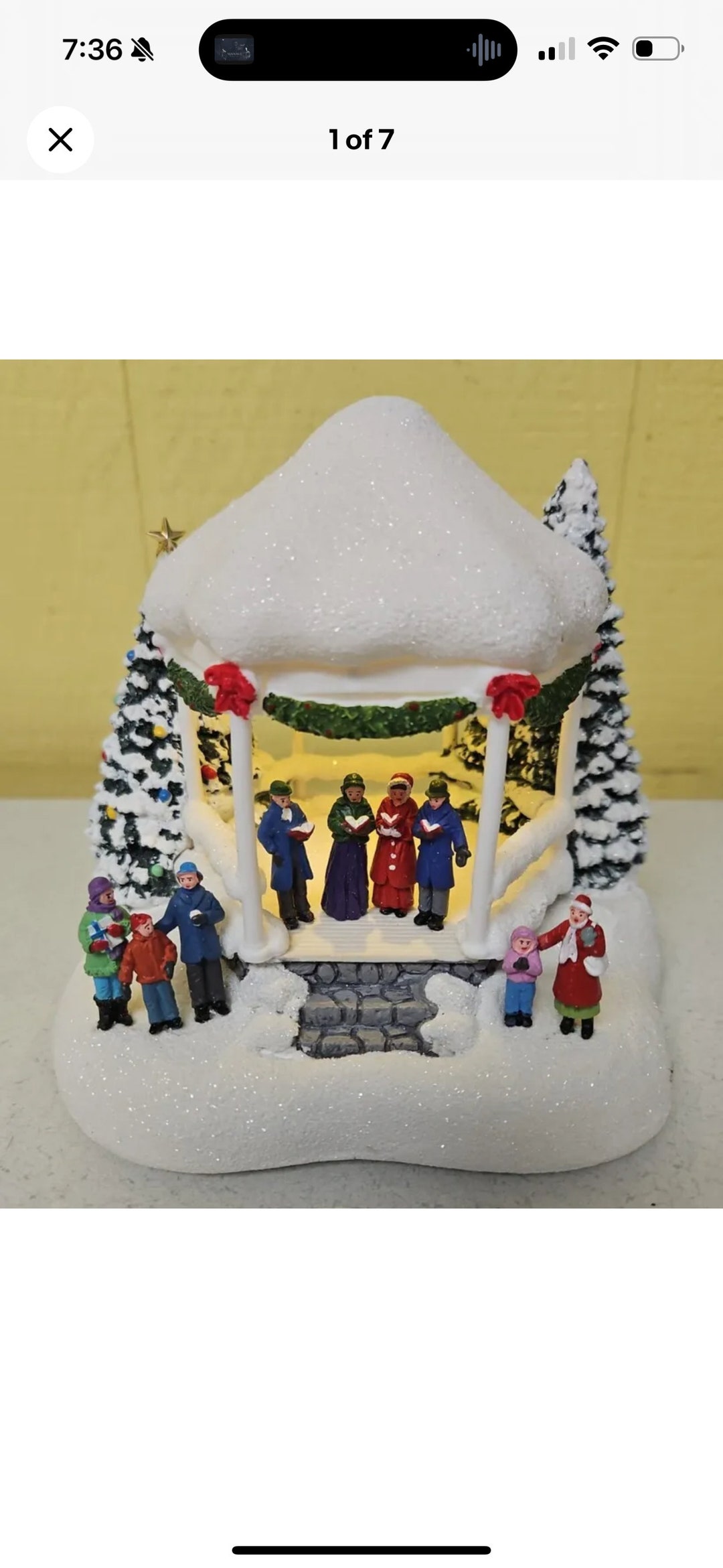 2023 Thomas Kinkade Keepsake Sweet Sounds of Christmas Caroler's Gazebo