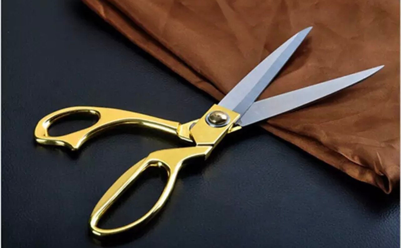 Golden Stainless Steel Sharp Tailor Scissors Professional