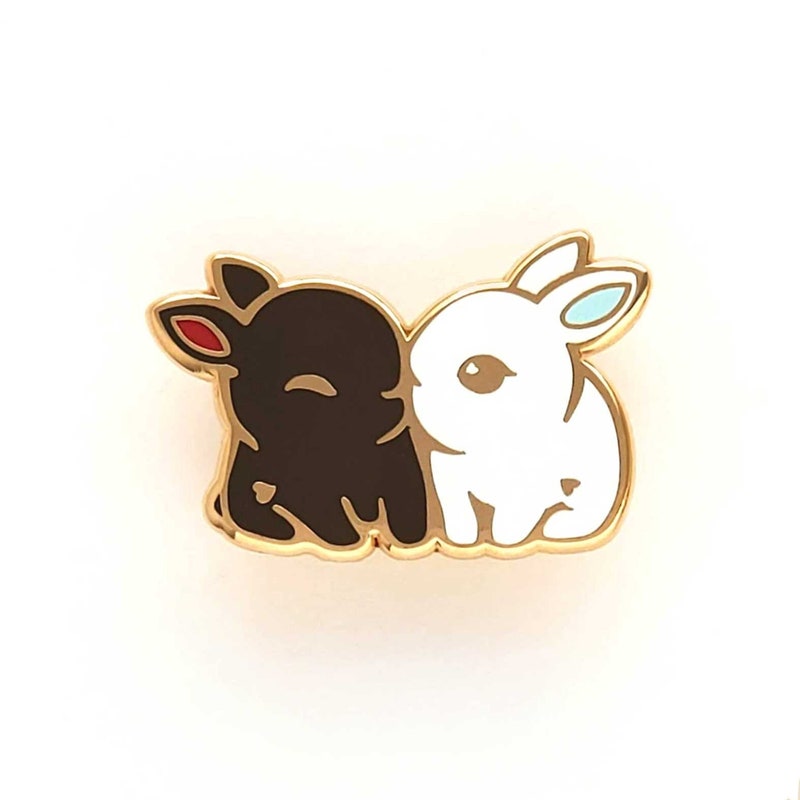 Bunny Rabbit Enamel Pins - Etsy