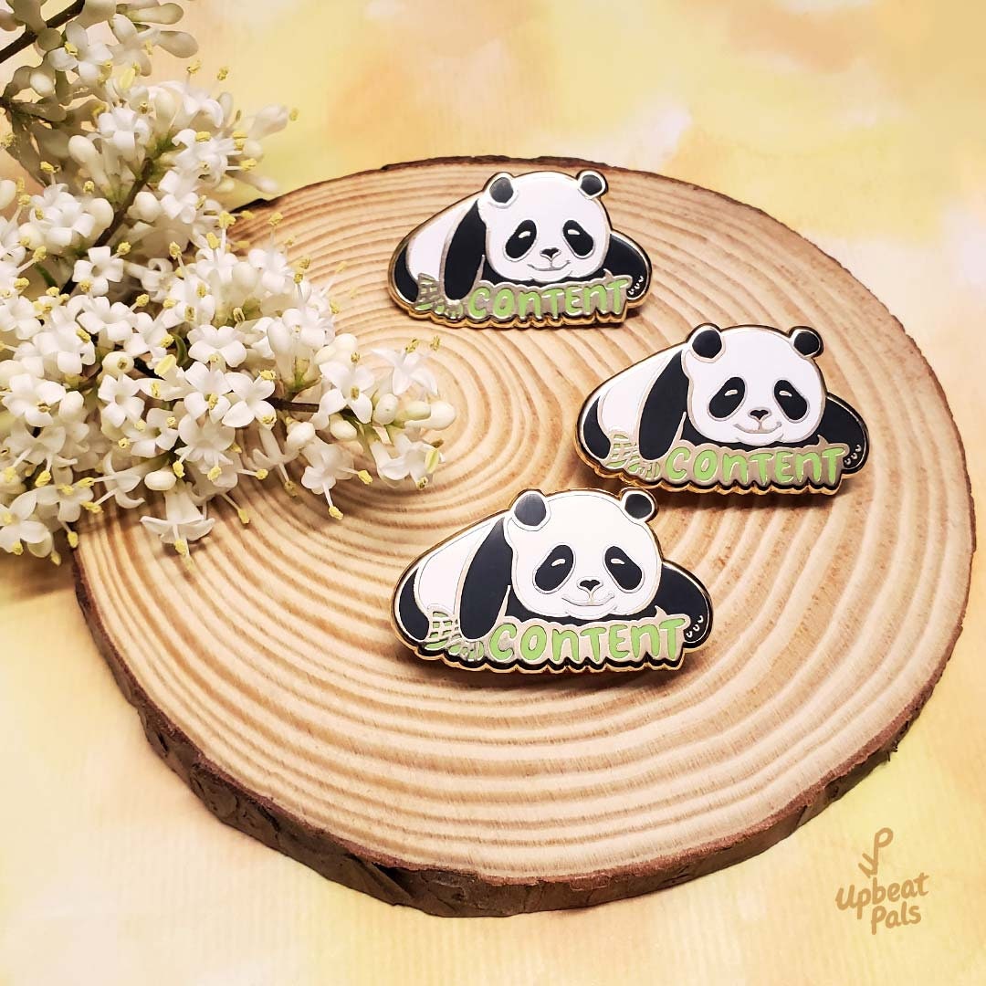 Pander Pic Pin Panda Enamel Pin - Etsy