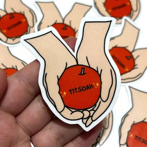 TITSOAK  sticker | vampire meme |vampire apple