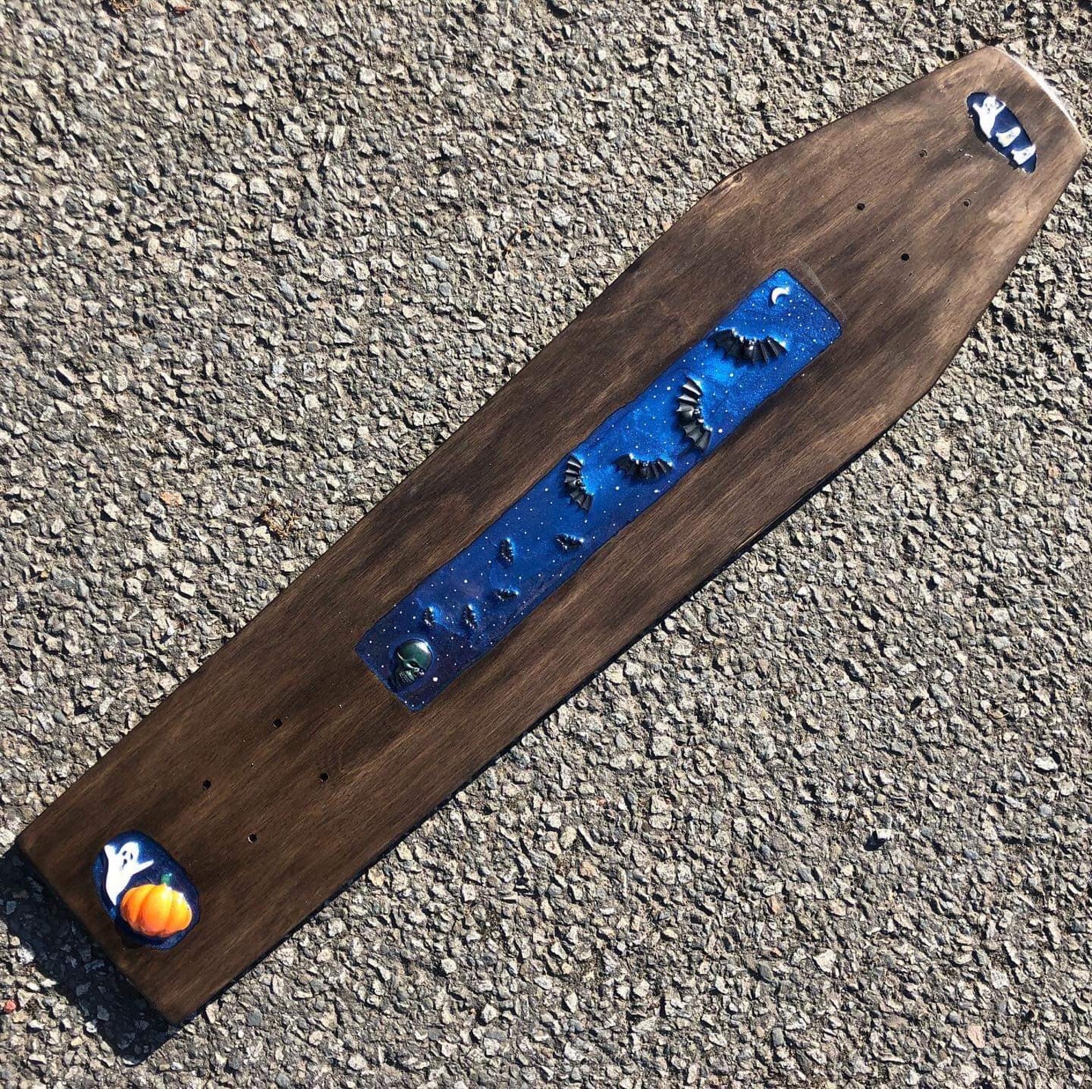 Handmade skateboard coffin cruiser board epoxy longboard Etsy