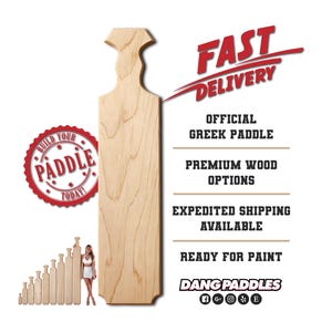 V2 4 Fuß traditionelles griechisches Paddel, unbehandeltes Holz für große und kleine Geschenke, 4,5 Fuß Option & Großpackungen