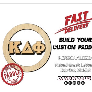 Build Your Own Custom Greek Circle Blank Big Little Paddle With Cut Out for Fraternity Sorority with Dang Paddles Craft