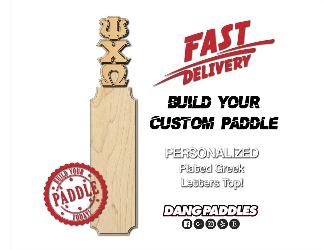 Build Your Custom Greek Lettered Handle Personalized Blank Big Little ...