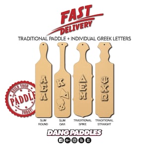 21in Wooden Paddle Blank, Unfinished DIY Craft, Shape Options & Bulk Packs