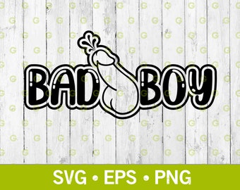 Bad Boy Penis Cum Decal SVG. Bad Boy Svg, Funny Adult Svg, Erotic Art Svg, Sex Svg, Erotic Clipart, Dick Cumming, Svg, Png, Eps