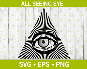 All Seeing Eye SVG, Eye Svg, lluminati Eye, Egyptian Eye, Spiritual Eye, Third Eye Chakra, Occult Eye, Mystical Eye Symbol, Svg, Png, Eps