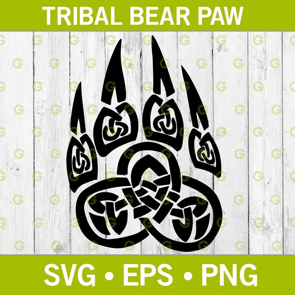 Tribal Bear Claw SVG, Tribal Animal SVG, Tribal Bear Svg, Svg griffe, Bear Svg, Bear Paw Svg, Bear Decal Svg, Tribal Bear Decal, Bear Cut File