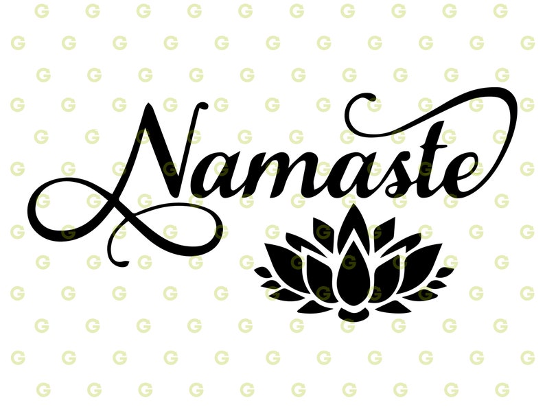 Namaste Svg Lotus Flower Svg Heart Svg Love Svg Yoga Svg Etsy Israel ...