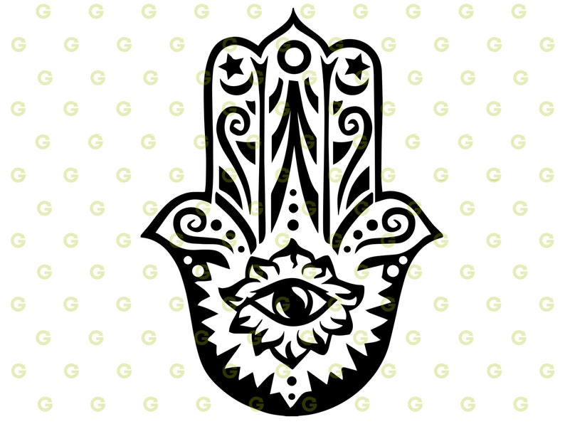 Hamsa Hand SVG Spiritual Svg Yoga Svg Meditation Svg Star - Etsy