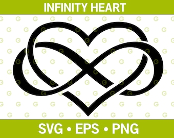 Infinity Heart Design SVG, Heart SVG, Monogram SVG, Love Svg, Spiritual Svg, Faith Svg, Religion Svg, Valentines Svg, Monogram Svg