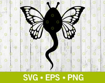 Monarch Butterfly Sperm With Wings Svg, Sperm Svg, Erotic Art Svg, Cum Svg, Erotic Clipart Svg, Adult Svg, Sex Svg, Svg, Png, Eps