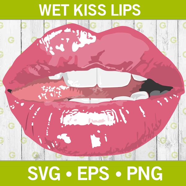 Fashion Wet Pink Lips Svg,Svg, Glossy Lip Design, Wet Lipstick Svg, Luscious Lips Svg, Juicy Lips Svg, Kissable Lips Svg, Svg, Png, Eps