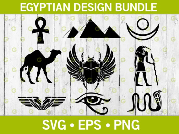 Egyptian SVG SVG Bundle Pyramid Svg Scarab Svg Pharaoh | Etsy Canada