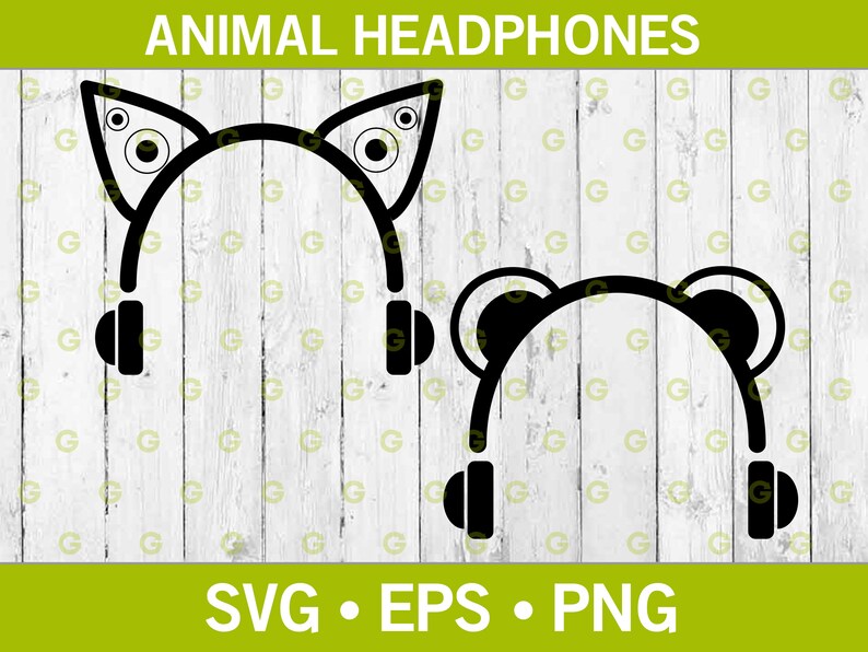 Download Cute HeadPhones With Ears SVG Music Design SVG Cat Ears ...