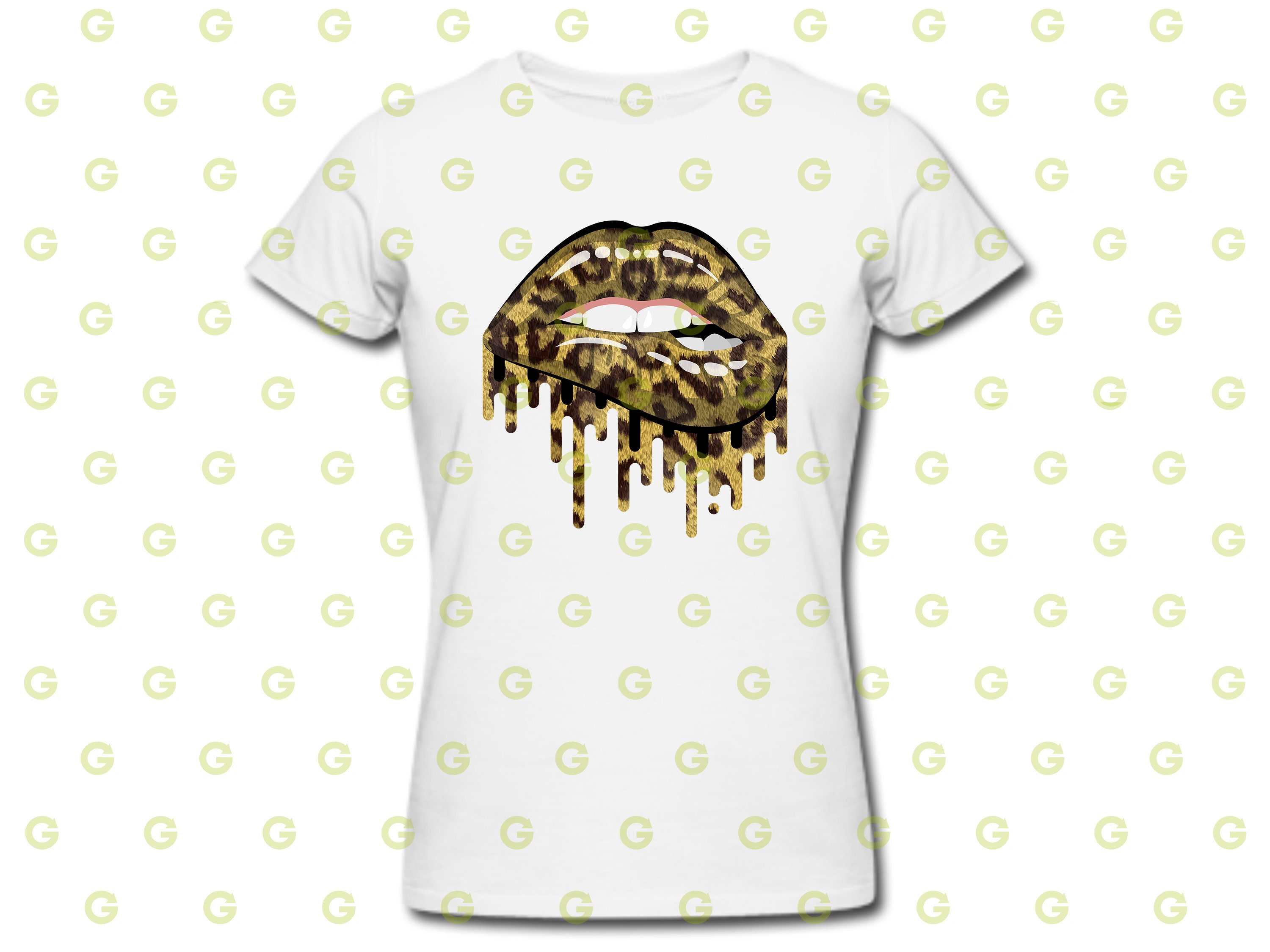 Dripping Lips Biting Leopard Version Louis Vuitton Fashion Shirt - Trends  Bedding