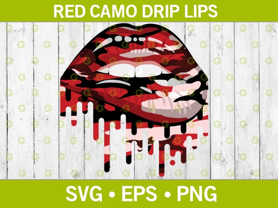 Download Dripping Lips Svg Red Camo Drip Lips Svg Biting Lips Svg Etsy