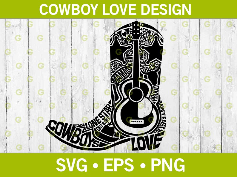 Cowboy Boot Svg Trucks Svg Lone Star Svg Guitar Svg Music - Etsy Canada