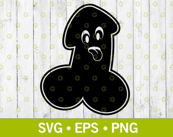 Cute Little Dick With Tongue Out Svg, Funny Dick Svg, Cute Dick Svg, Adult Svg, Funny Adult Svg, Erotic Art Svg, Cute Penis, Svg, Png, Eps