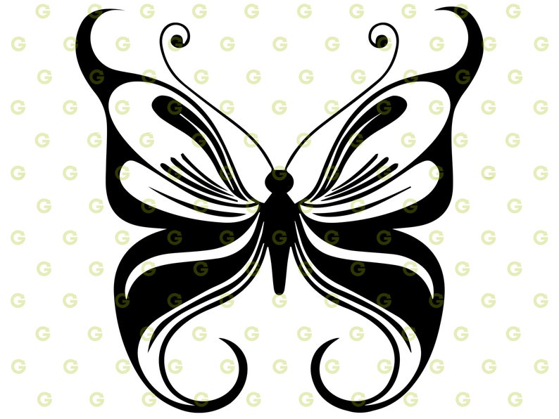 Download Tribal Butterfly SVG Tribal Animal SVG Butterfly Wings Svg | Etsy
