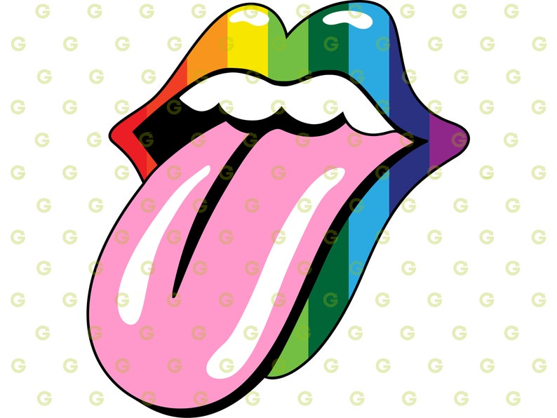 Download Rainbow Pride SVG Bundle Dripping Lips Biting Lips SVG ...