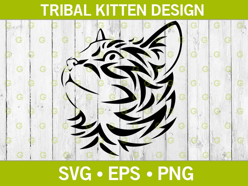 Download Tribal Cat Head Svg Tribal Kitten Svg Tribal Kitty Svg Pet Etsy