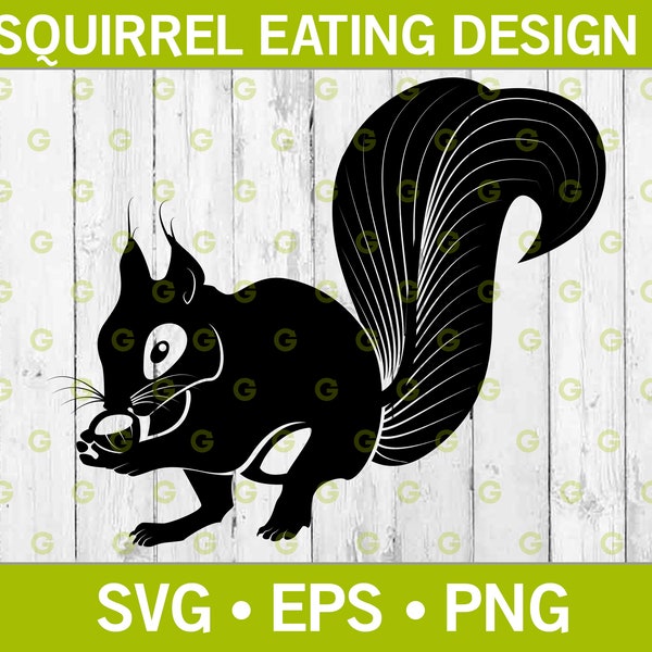 Ardilla comiendo nueces SVG, Animal SVG, Bosque SVG, Nueces Svg, Chipmunk Svg, Critter Svg, Animal salvaje, Desierto Svg