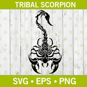 Tribal Scorpion SVG, Tribal Animal SVG, Tribal Insect Svg, Tribal Bug Svg, Scorpion Cut File, Scorpion Design, Scorpion Decal Svg