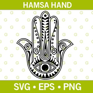 Hamsa Hand SVG, Spiritual SVG, Faith SVG, Religious Svg, Yoga Svg, Evil Eye Svg, Wall Art, Hand Svg, Svg Cut File, Monogram Svg