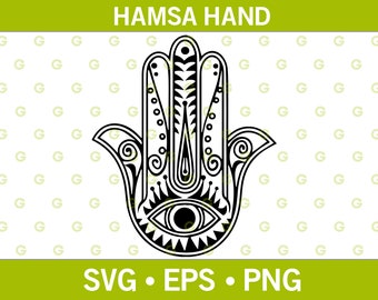 Hamsa Files Svg Pdf Eps Png Dxf - Etsy