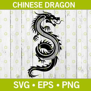 Drago cinese SVG, Serpente SVG, Lucertola SVG, Animale Svg, Dragon Cut File, Dragon Design Svg, Lizard Cut File Svg
