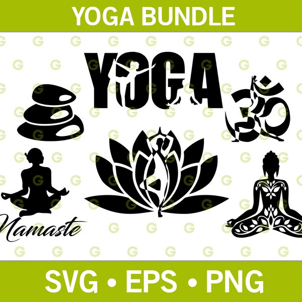 Yoga SVG, SVG Bundle, Spiritual SVG, Lotus Svg, Meditation Svg, Namaste Svg, Om Svg, Rocks Svg, Religious Svg, Faith Svg
