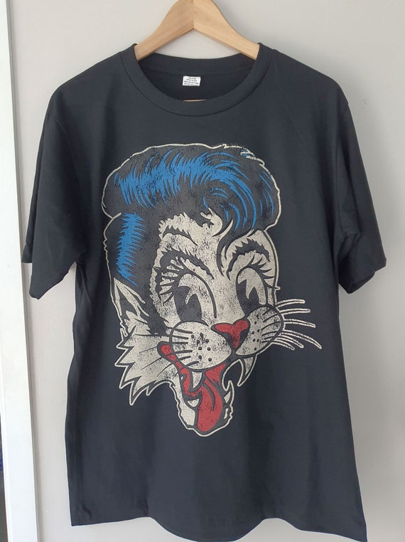 Stray Cats Tshirt Vintage Look Retro Tshirt XL Size 22 Etsy