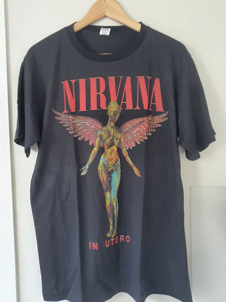 Nirvana Utero Tour Tshirt Vintage Look