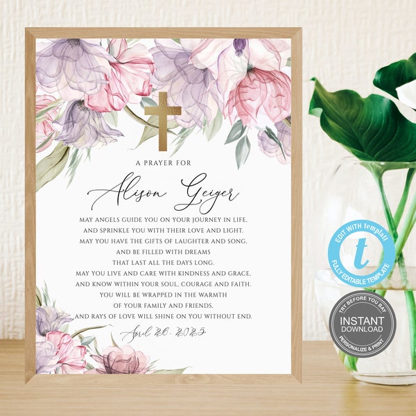 Baptism Prayer - Etsy
